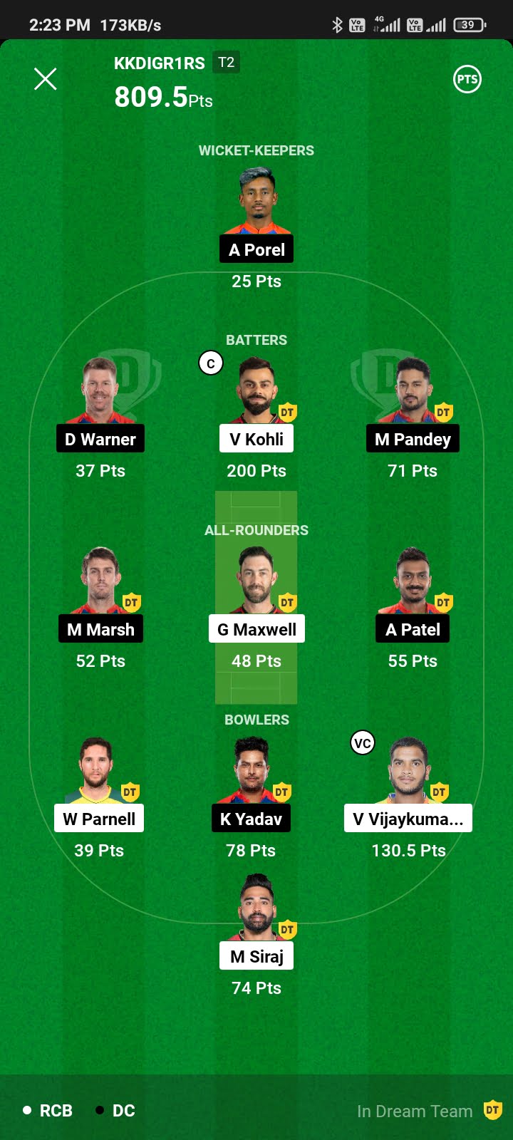 Dream 11 Trick: 