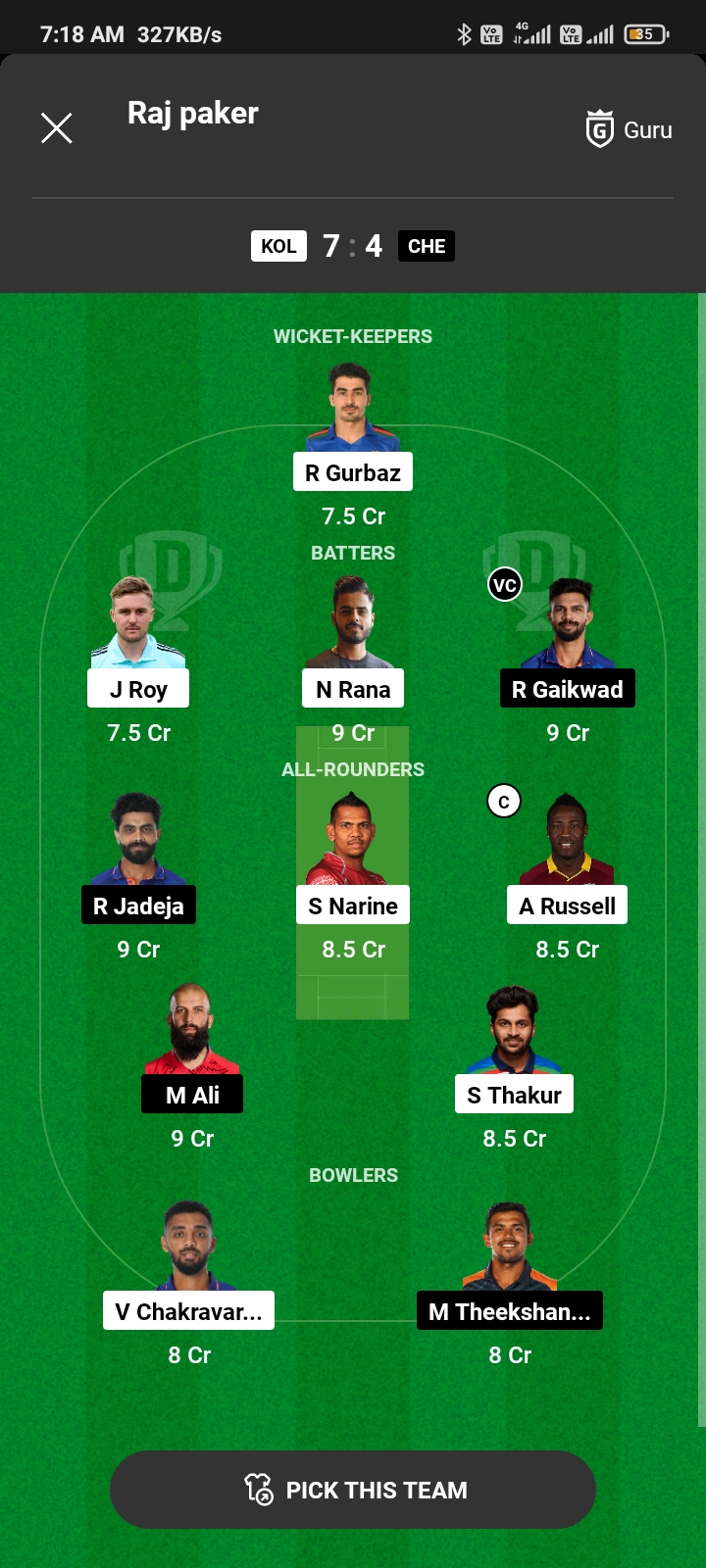 Today Dream11 Team Captain And Vice Captain: