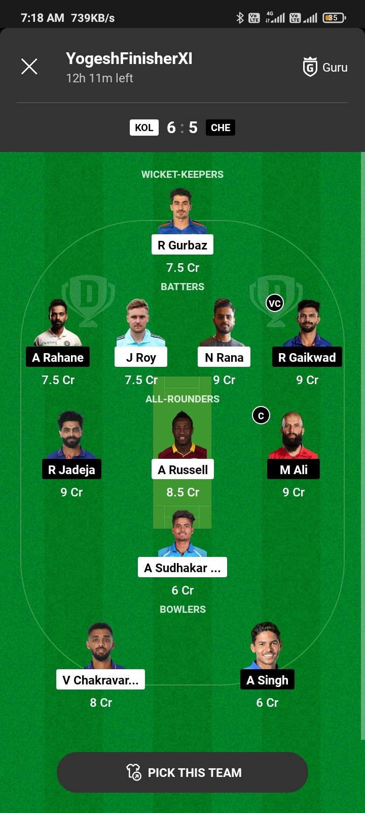 Today Dream11 Team Captain And Vice Captain: