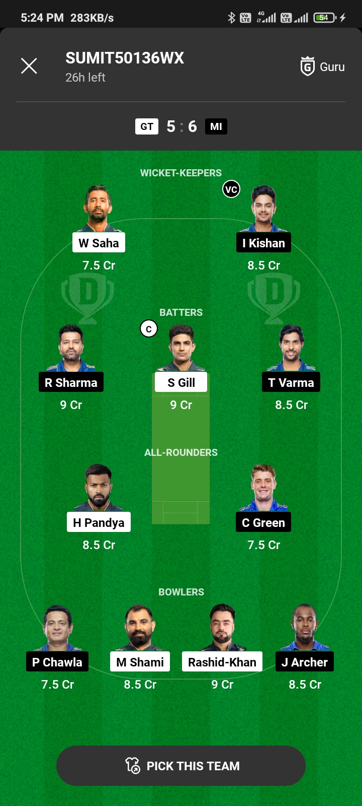 Today Dream11 Team Captain And Vice Captain: