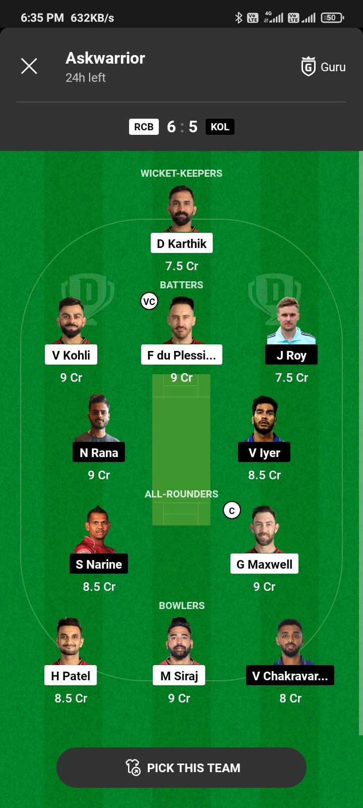 Today Dream11 Team Captain And Vice Captain: