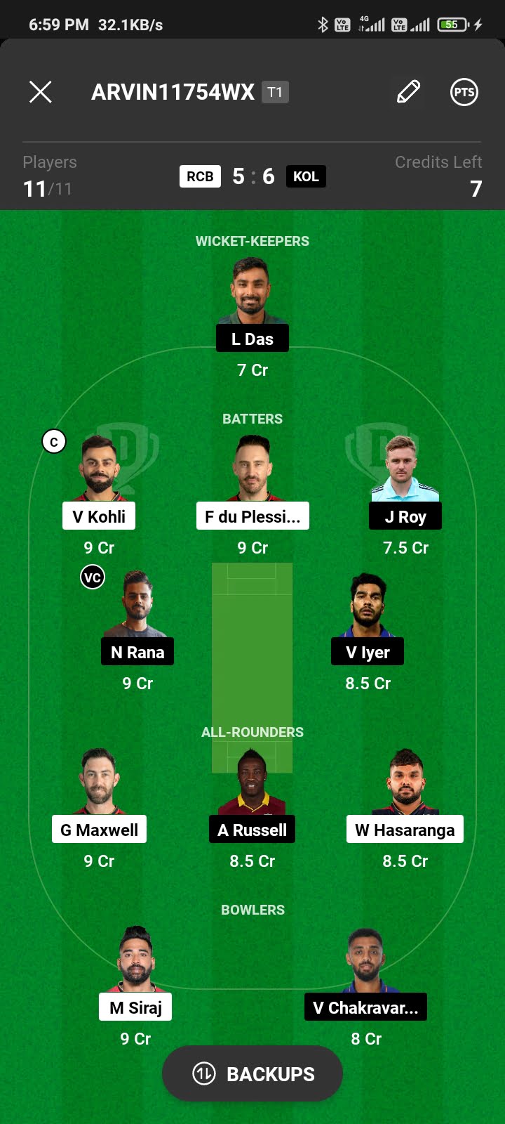 Today Dream11 Team Captain And Vice Captain