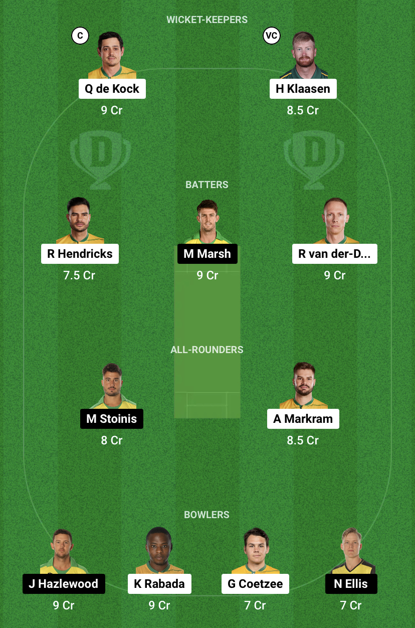 SA vs Aus Dream11 Prediction Team 5th ODI Match