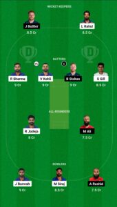 IND vs ENG ICC CWC 2023, Dream11 Team
