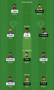 India vs Pakistan 12th Match ICC CWC 2023, Dream 11 Team
